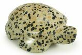 Carved Dalmatian Stone Turtle - Mexico #366269-1